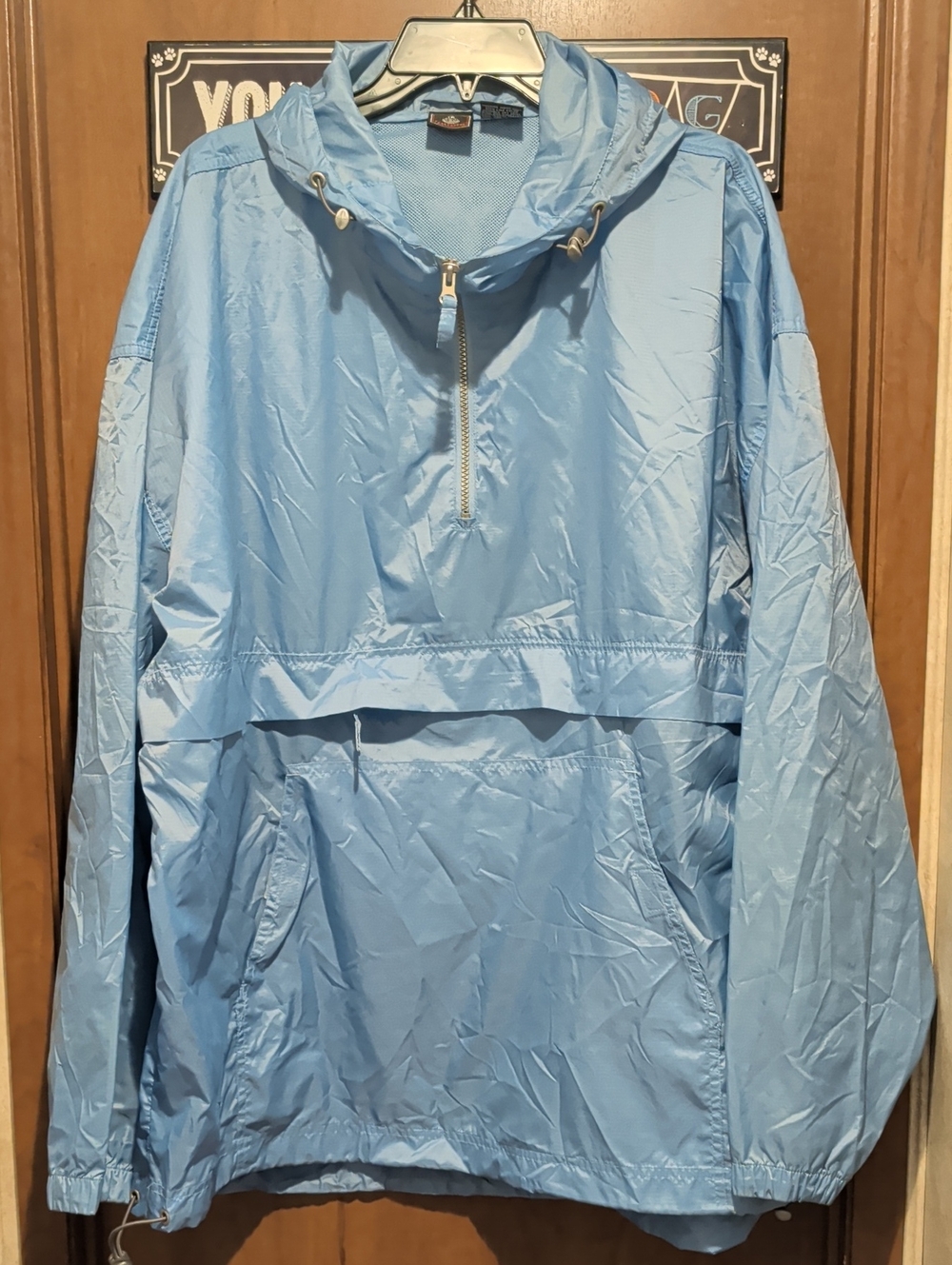 Foot Locker Lightweight Hooded Windbreaker Jacket - Light Blue